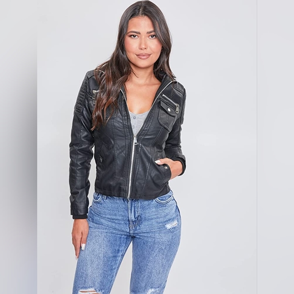 Full Length Puffer Jacket with Detachable Sherpa Hood - Picture 8 of 9